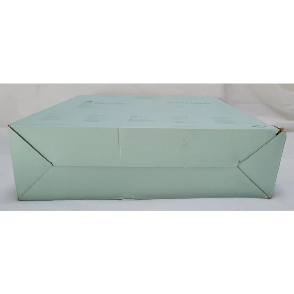 PartyLite Bamboo Wooden Tray Holder with Mint Green Box - Picture 15 of 15